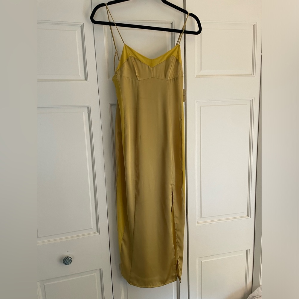 Free People Slip Dress With Mesh Sides